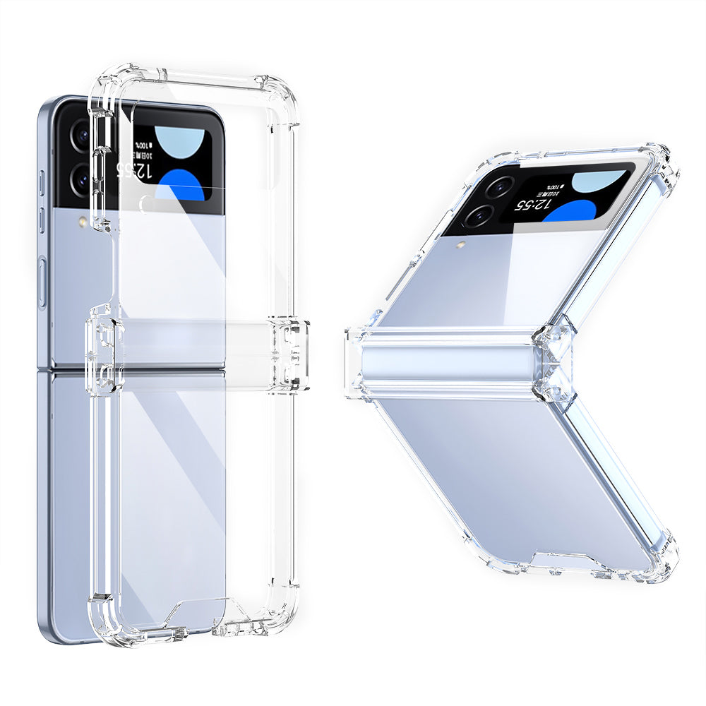 GKK For Samsung Galaxy Z Flip3 5G Hinge Protection Clear Phone Case Soft TPU Reinforced Corners Shockproof Anti-Drop Cover GKK For Samsung Galaxy Z Flip3 5G Hinge Protection Clear Phone Case Soft TPU Reinforced Corners Shockproof Anti-Drop Cover